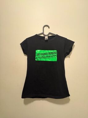 Women’s stretch Plasmatics punk band tee - small